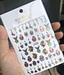 Tree Snow Snowflake Nail Sticker Christmas Hanging Machine Decoration Nail Art Transfer Adhesive Sticker