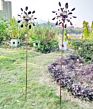 Solar Powered Glass Ball Garden Wind Spinners