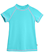 Boys & Girls Upf 50+ Short Sleeve Rashguard Youth Surf Kids Swim Top