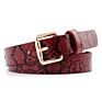 Snakeskin Printed Pu Leather Belt for Women Girl Snake Skin Print Jeans Waist Belt