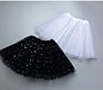 Puffy and Baby Sparkle Stars Tutu Children Glitter Stars Tutu Skirts for Girl Kid Sequined Star Veil Skirt