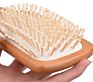 Natural Wooden Paddle Hair Brush Bamboo Bristles Pins Hairbrush for Women, Men and Kids Scalp Massage