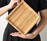 Serving Tray Bamboo Trays Tea Coffee Wooden Tray for Food Breakfast Party Rectangle round Square