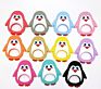 Non-Toxic Chewable Silicone Baby Teether Toy Penguin Teether