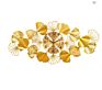 Modern Wall Clock Jjt Design Gold Leaf Metal Wall Clock for Home Decoration Horloge Murale