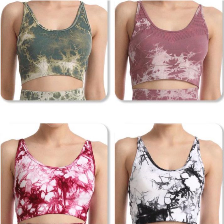 Design Seamless Tie-Dye Sports Bra Beauty Back Women Fitness Running Speed Dry Yoga Bra