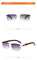 Trend Sunglasses for Women Square Unisex Rimless Sunglasses