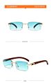 Trend Sunglasses for Women Square Unisex Rimless Sunglasses