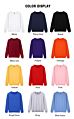 Premium Plain Sweater 100% Cotton Sweat Shirt Printed Graphic Embroidered Logo Pullover Men Crewneck Sweatshirt