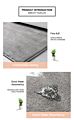 On Melt Adhesive Non-Slip Soft Fine Workmanship Furry 3D Area Rug