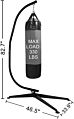 Hammock Hanging Stand - 360 Degree Rotation Hammock Chair C-Stand