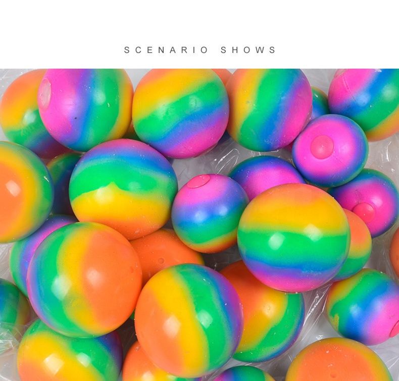 Design anti Stress Relief Toys Sensory Squishy Ball Rainbow Fidget Stress Balls