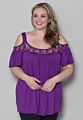 Ladies off Shoulder Lace Blouses Tops plus Big Size Fat Blouse