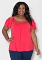 Ladies off Shoulder Lace Blouses Tops plus Big Size Fat Blouse