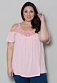 Ladies off Shoulder Lace Blouses Tops plus Big Size Fat Blouse