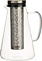 Borosilicate Glass Pitcher with Lid 100% Microwave Safe Heat-Resistant Infuser Iced Tea Coffee Pitcher Maker