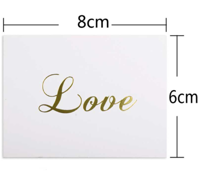 Exquisite Gilded Printed Greeting Christmas Cards Thank You Flower Greeting Card