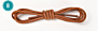 Chinber Cotton Waxed Leather Shoes Laces round Sneaker Shoelace String