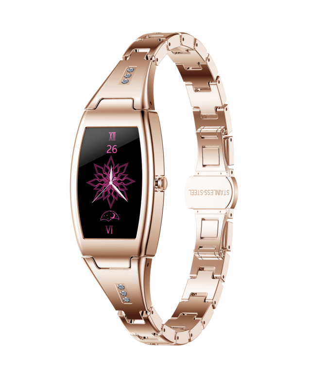 Girls Watch Touch Screen Woman Smartwatch with Women's Menstrual Cycle Reminder Real Blood Oxygen Smart Watch Mk26