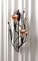 Dawn Lilies Candle Wall Sconce