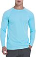 Men's Long Sleeve Shirts Lightweight Upf 50+ Sun Protection Spf T-Shirts Hiking Running Fishing Tee