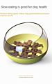 Dog Slow Food Bowl Anti-Choking Pet Cat Dog Bowl Tumbler Slow Dog Feeding Bowl