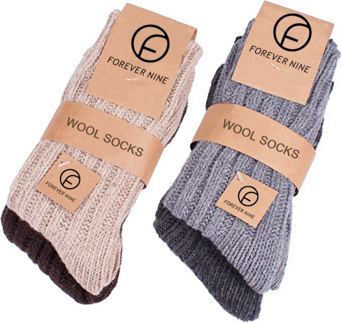 Ar-527 Autumn Logo Long Unisex Alpaca Wool Socks Men Women