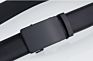 Dda740 in Stock Luxury Ratchet Strap Durable Smooth Men Casual Automatic Belts Business Matte Black Slide Buckle Leather Belts