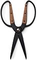 Walnut Scissors, Large - Ambidextrous Grip, Wide Handles & Comfortable Fit