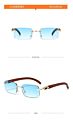 Trend Sunglasses for Women Square Unisex Rimless Sunglasses
