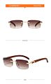 Trend Sunglasses for Women Square Unisex Rimless Sunglasses
