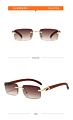 Trend Sunglasses for Women Square Unisex Rimless Sunglasses