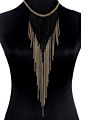 Design Gold Lacework Shape Back Body Chain Necklace