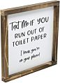 Funny Farmhouse Decor Sign Cute Guest Bathroom Decor Wall Art