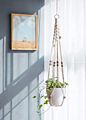 Macrame Plant Hangers Cotton Plant Baskets Hanging Indoor Plant Hanger with Hook