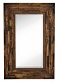 Rustic Natural Wood Framed Wall Mirror Solid Construction Glass Wall Mirror Vanity Bedroom or Bathroom 100% (24" X 36")