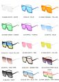 Jheyewear Plastic Big Square Oversized Colorful Women Men Sun Glasses Shades Sunglasses