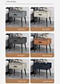 Nordic Solid Wood Microfiber Leather Storage Drawer Luxury Bedside Table Cabinet Simple Bedroom End Table Nightstands