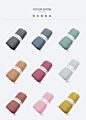 Solid Color Design Super Soft Lightweight Swaddle Multi Purpose Organic Bamboo Cotton Muslin for Baby