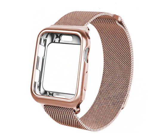 Milanese Band Strap with Case for Iwatch 1 2 3 4 5 38Mm 42Mm 40Mm 44Mm for Apple Watch Bracelet Band Accessories