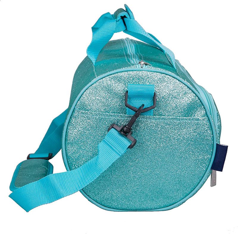 Cute Girls Boys Glitter Tote Duffle Bag Kids Dance Class Holographic Duffel Bag
