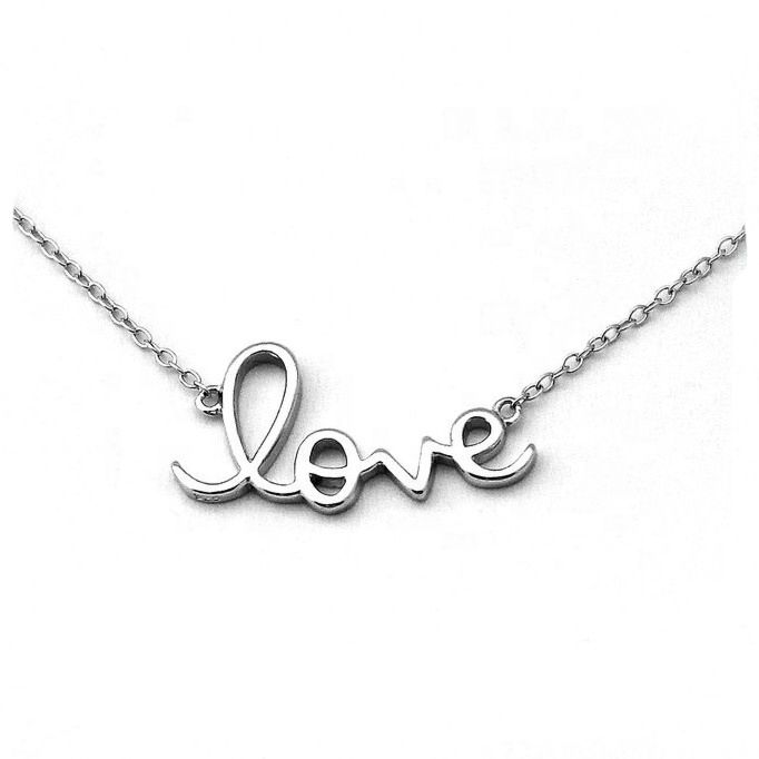 Necklace 925 Sterling Silver Forever Love Letter Name Necklace Personalised