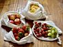 Durable Design for Vegetable Organic Cotton Mesh Shop Drawstring Bag