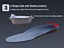 High Elastic Wearable Arch Support Flat Foot Corrective Insoles