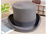 Cylinder Classic Elegant 100% Wool Felt Top Hat Victorian Style Made Hatter Tall Gentlemen Hat
