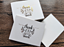 Exquisite Gilded Printed Greeting Christmas Cards Thank You Flower Greeting Card