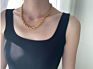 Thick Rope Gold Chain Twist Necklace Rope Necklace