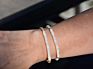 Matte Beads Bracelet Opal Beaded October Birthstone Gemstone Bracelet Electroplated Real Gold Jewelry Bracelet