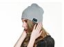 Slouchy Beanie Bluetooth 5.0 Wireless Headset Knitted Hood Warm Call Music Bluetooth Hat