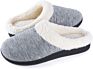 Sales Fuzzy Wool Fleece Lined Memory Foam Clogs Women's Slippers with Indoor Outdoor Anti-Skid Rubber
